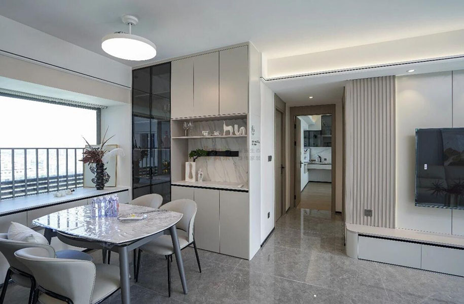 【實景案例】保利和悅春風四居室：把‘少即是多’玩到了極致”